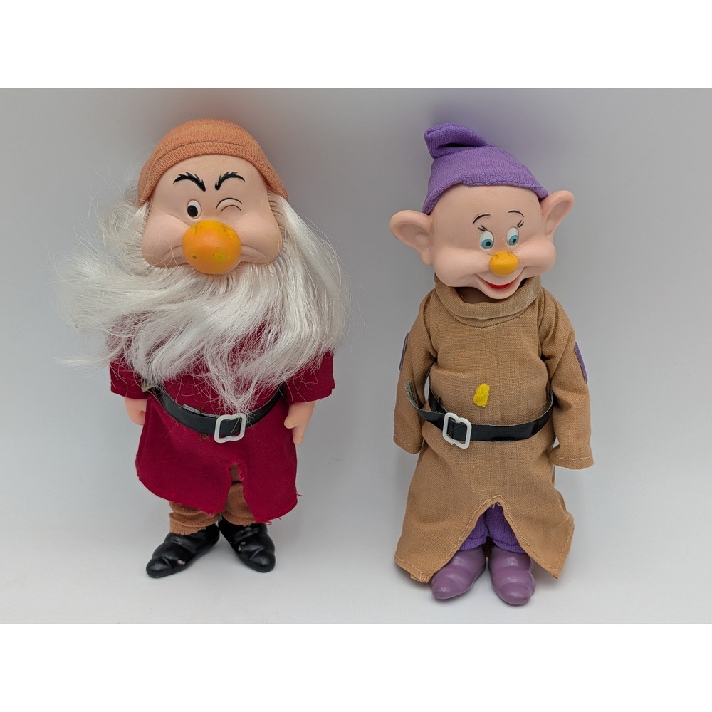 Disney Snow White Seven Dwarfs Grumpy Dopey‎ Bikin Figures 6 Inch